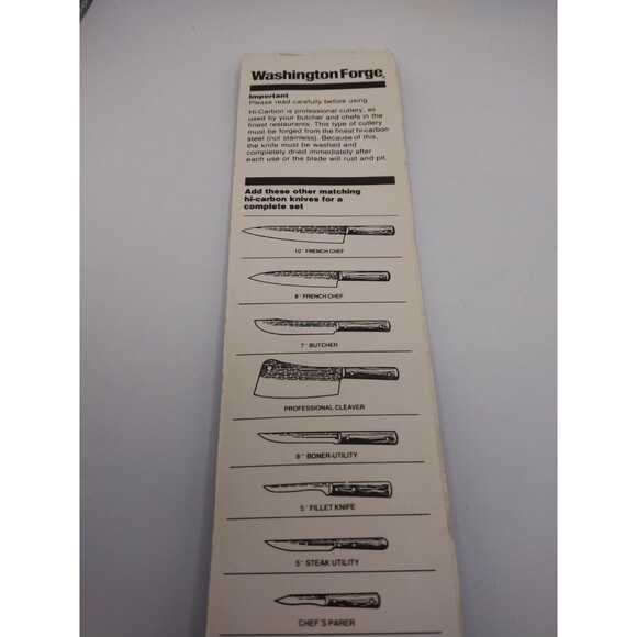 *NEW* Vintage OLDE FORGE HI CARBON 8" Roast Slicer X89008NB 8" Knife - Picture 7 of 11